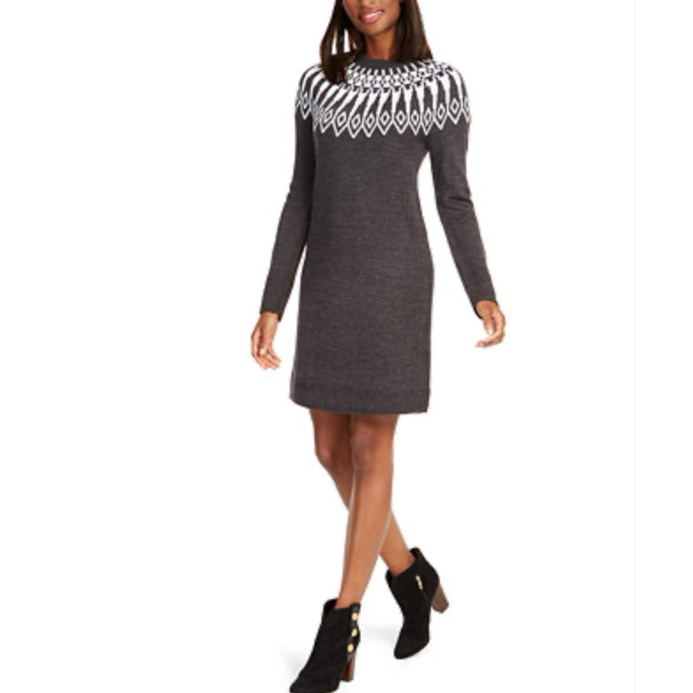 Tommy Hilfiger
Fair Isle Navy and White Sweater Dress Size M